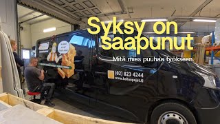 Syksy on saapunut - mitä mies puuhaa työkseen.