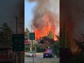 Massive fire and crane collapse in Vancouver's Dunbar neighborhood