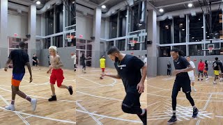 I was at the Drake, Justin Bieber, and Quavo private basketball game! #shorts