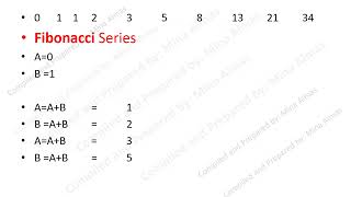 iteration(For Loop, While Loop, Repeat-Until Loop)
