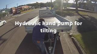 Hydraulic Tilt Trailer In Use | GoPro Journey From A2B