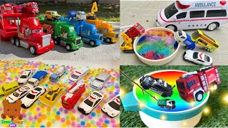 Cars Car Carriers Look for Colorful Diecast Cars 【Kuma's Bear Kids】