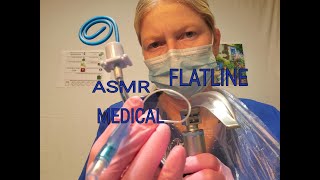 ASMR FLATLINE [Code Blue] Emergency (REAL MEDICAL TOOLS) CPR, DEFIBRILLATOR, INTUBATION