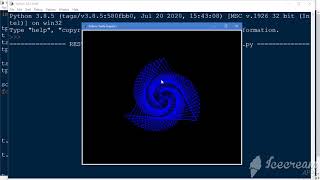 Triangle Spiral Made In Python | Super Easy Code!