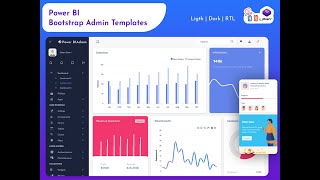Interactive Power BI Dashboard UI for Data Visualization & Reporting Solutions