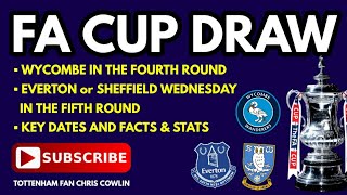 SPURS TO FACE WYCOMBE IN THE FA CUP! Wycombe in the 4th Round; Everton or Sheff Wed in the 5th Round
