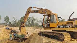 ৬ চাকার নতুন পাওয়ারট্রাক টলি আলা ট্রাক্টর এবং আমার বিশাল বড় একটি ভেকু মেশিন স্থান লোড দিচ্ছে।