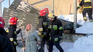 м. Львів: рятувальники ліквідували наслідки обвалу даху рампи
