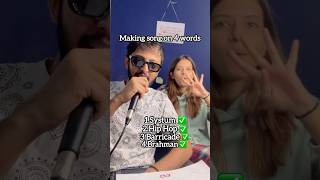 Making song on 4 words(surprise in end) #music #hiphop