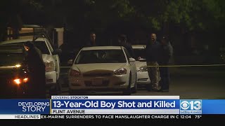 Shooting in Stockton kills 13-year-old boy