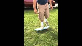 Ollie on a penny board