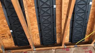 January 24, 2021 - installing baffles for air flow in the MIL suite attic