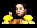 asmr whole lemon with peel mukbang 1000 subscribers no talking eating sounds tasty asmr