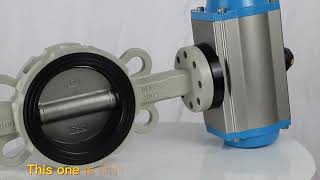 Pneumatic Aluminum Alloy Clip Butterfly Valve