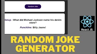 Random Joke Generator In React | HTTP GET In React Js | React Tutorials|Full Stack Tutorials
