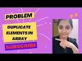 Find duplicates in an array || python #array #duplicate #coding #problemsolving #algorithm #G&G
