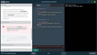 3 - Control Flow - Javascript - Codecademy