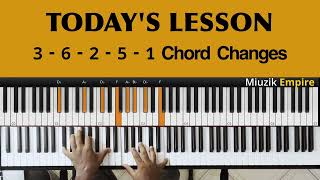 3 - 6 - 2 - 5 - 1 Passing Chords and how they are applied in Gospel Music