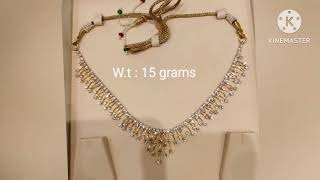 latest white stone gold necklace s designs/ stone model gold necklaces/new collection stome necklace