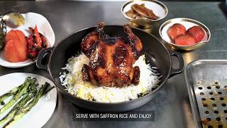 Saffron Yogurt Marinated Whole Chicken | Palazzo Versace Gourmet