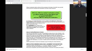 Assistance with Self Administration Medication Part 3
