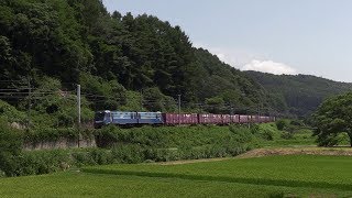 【2019】8月の貨物列車その2【中央本線・篠ノ井線】＋篠ノ井線車窓映像