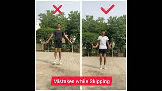 Mistakes While doing Skipping #Shorts #Skipping #jumprope