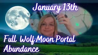 Full wolf moon in cancer. Manifesting Abundance.