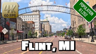 Driving Around Flint, Michigan in 4k