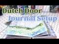 Weekly Creative Journal Setup & Plan With Me August 2024 [Dutch Door Spread]