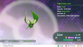 Male Shiny Zubat in Let's Go Eevee