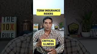 Term insurance riders in Tamil. ADB RIDER, ATPD , Critical illness and waiver of premium #shorts