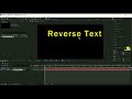 after effects テキスト左右反転