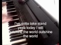 donots outshine the world piano cover