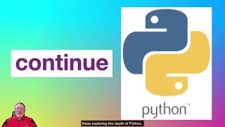 Python keyword video reference: CONTINUE
