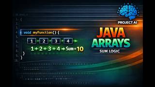 Java Arrays Tutorial | Create & Sum Array Elements (Step-by-Step Urdu)