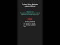 isalpha Method - String Methods Python