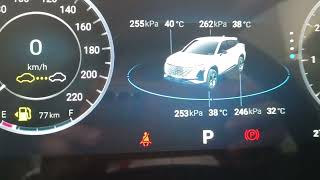 How to check tire pressure monitoring system (TPMS) in Chery Omoda 5