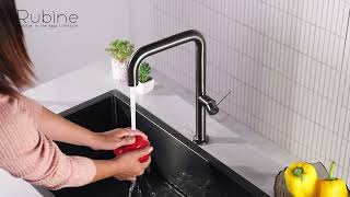 RUBINE - GUN METAL | STAINLESS STEEL SINK MIXER/COLD TAP | INOX 7744 GM