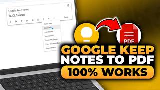 Google Keep Notes to PDF (𝟮𝟬𝟮𝟲) | 100% WORKS | NO Yapping, To The Point! | FAST & EASY