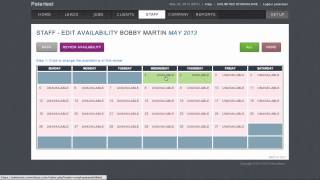 MoverBase Tutorial: Staff Availability