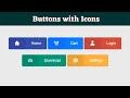 Create Buttons with Icons Using HTML and CSS | HTML Button with Icon