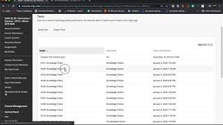 Export and Import a Test in BlackBoard