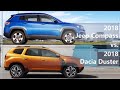 2018 Jeep Compass vs 2018 Dacia Duster (technical comparison)