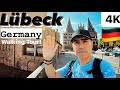 Travel to Lübeck, Germany 🇩🇪 walking tour! Vlog!  4K