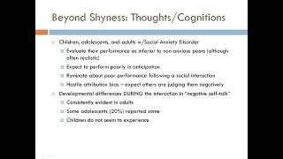 Wednesday Webinar: More than Shyness: What is Social Anxiety Disorder and how is it Treated