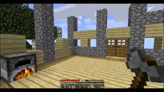 Minecraft survival let's play episode 1, Raise the roof! HD