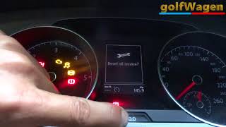 new VW Tiguan service reset