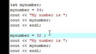 C++ Tutorial - 4 - Modify Variables to New Values