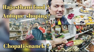 rajasthan antique shopping ||rajasthani thali Dinner ||Udaipur rock